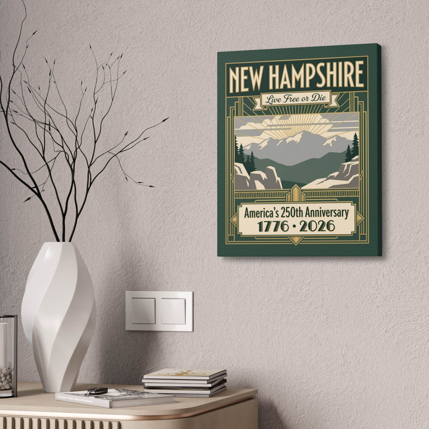 New Hampshire 250th Anniversary Canvas