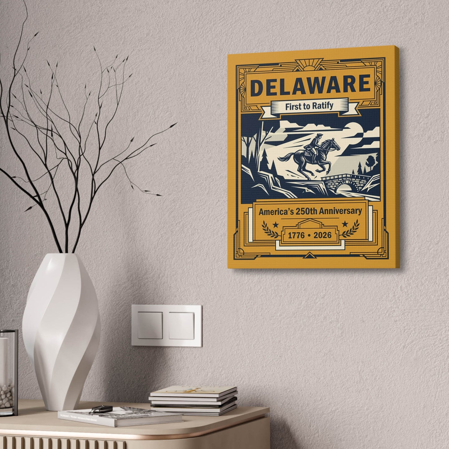 Delaware 250th Anniversary Canvas