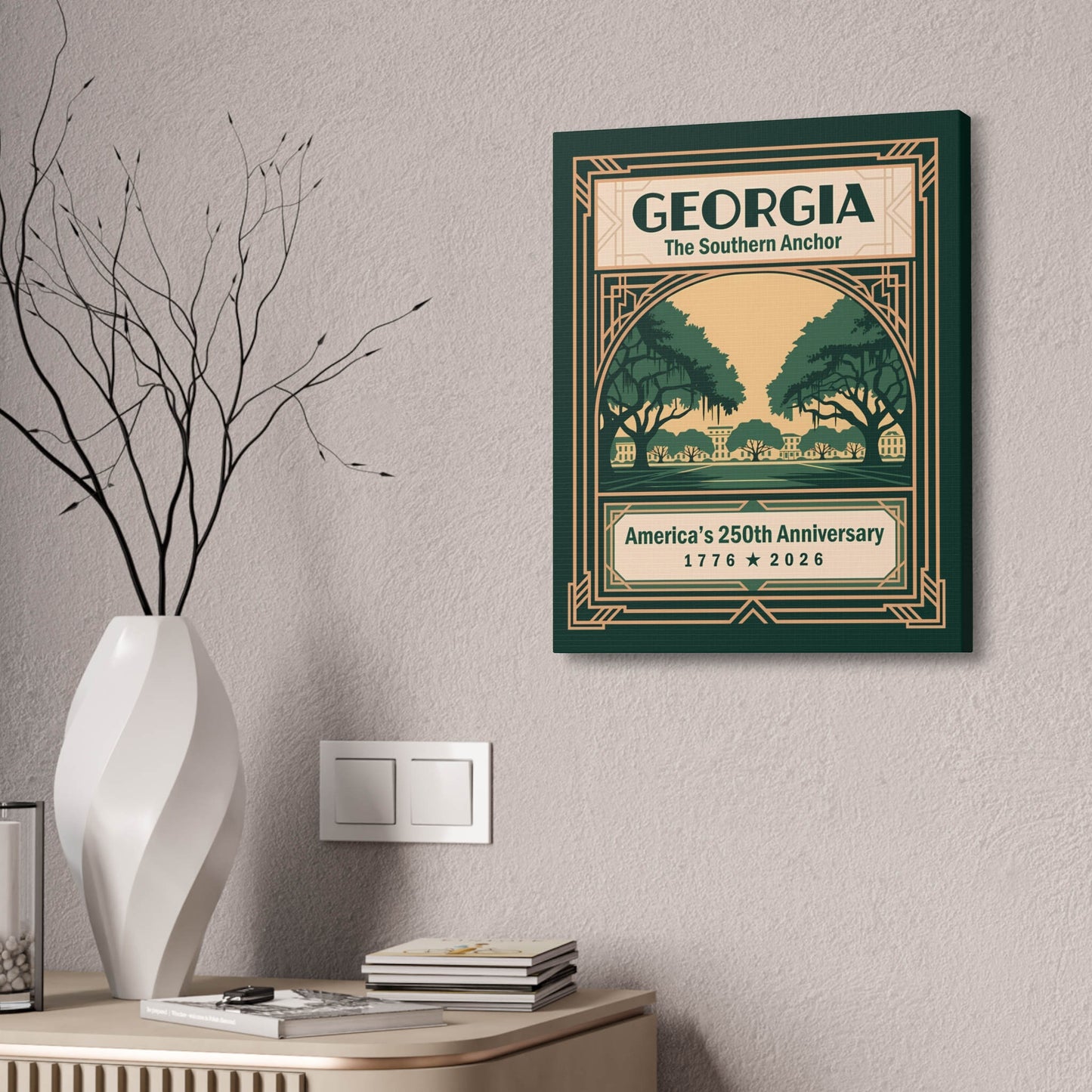 Georgia 250th Anniversary Canvas