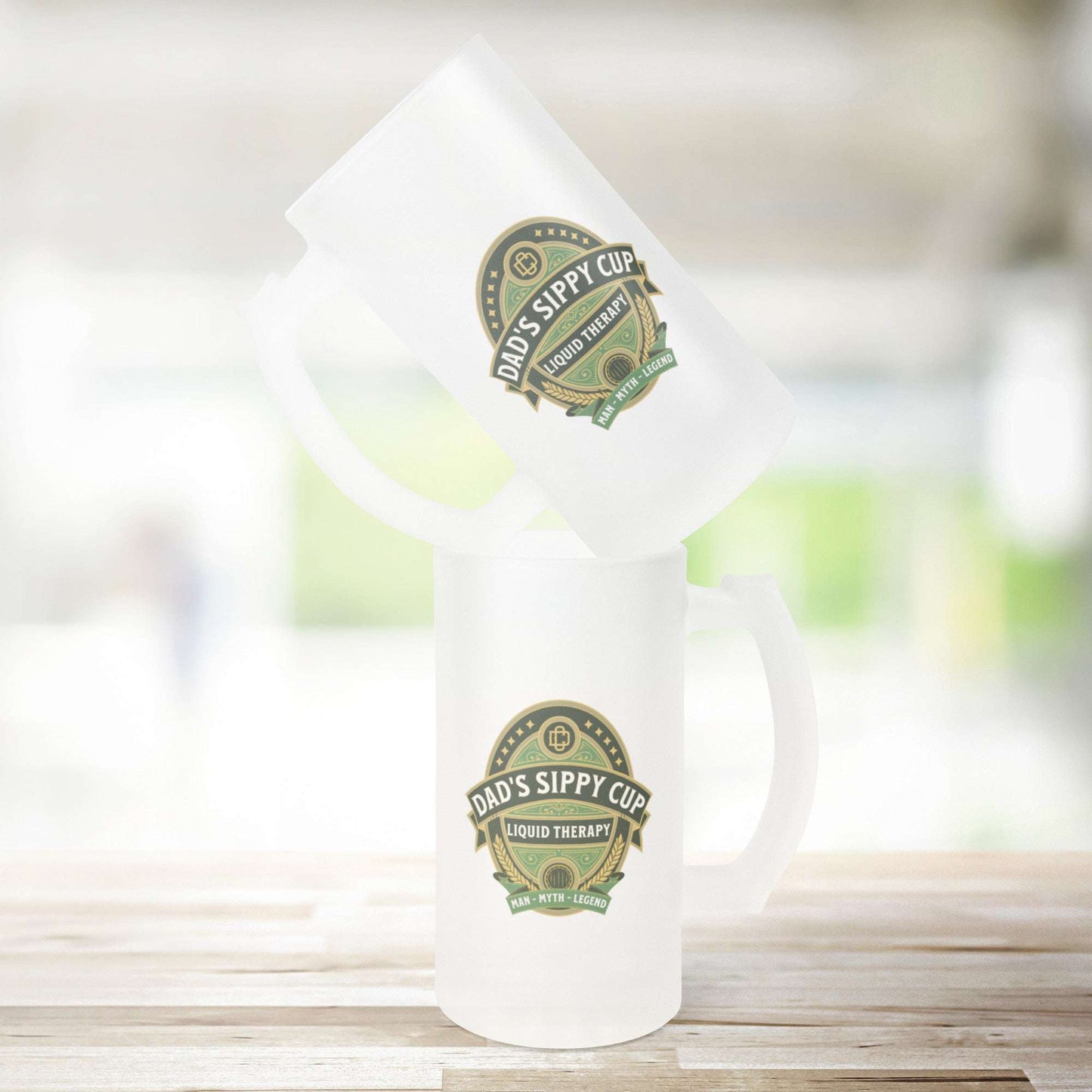 Dad Gift Beer Stein Mug Father’s Day Gift Birthday Gift Frosted Glass Dad’s Sippy Cup