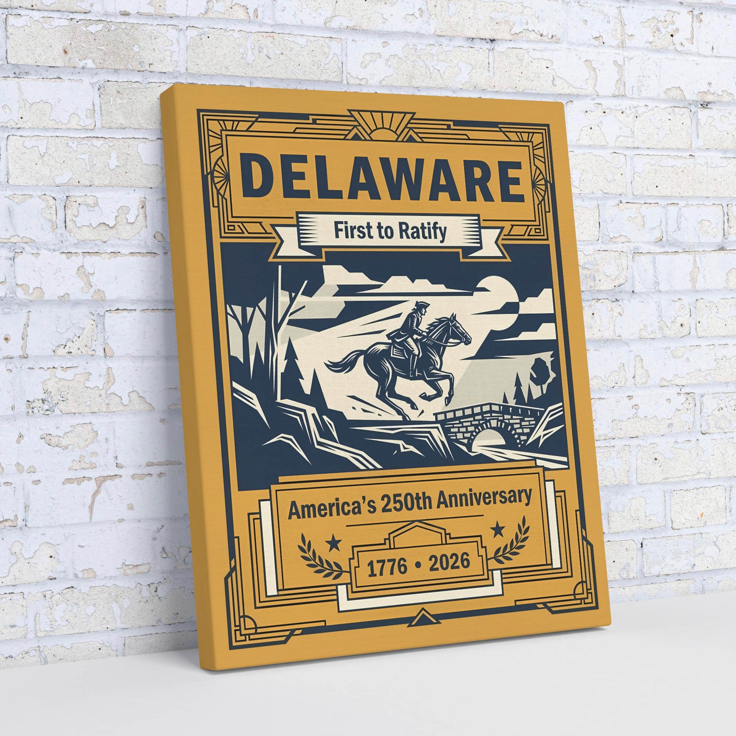 Delaware 250th Anniversary Canvas