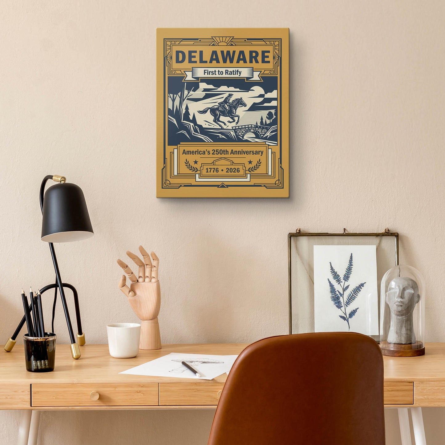 Delaware 250th Anniversary Canvas