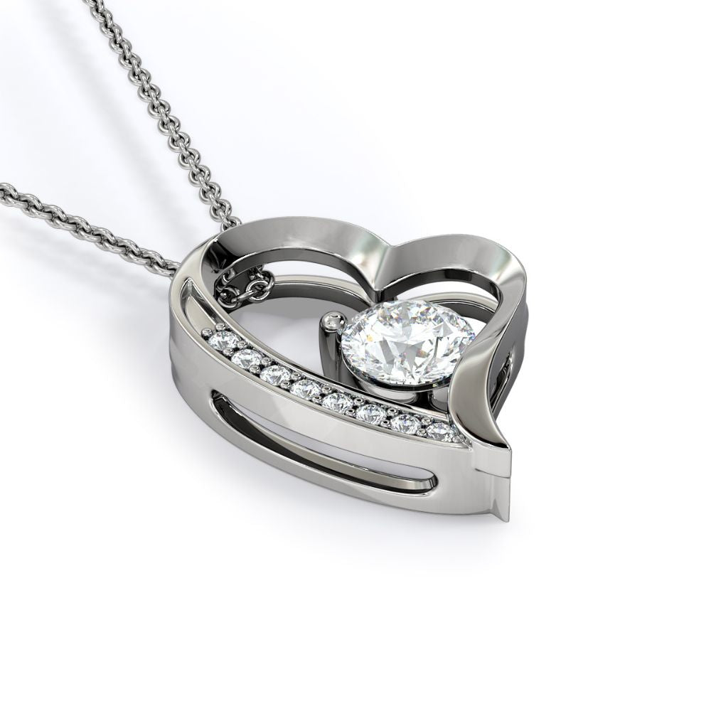 Encouragement Gift To Daughter from Dad-Forever Love Necklace