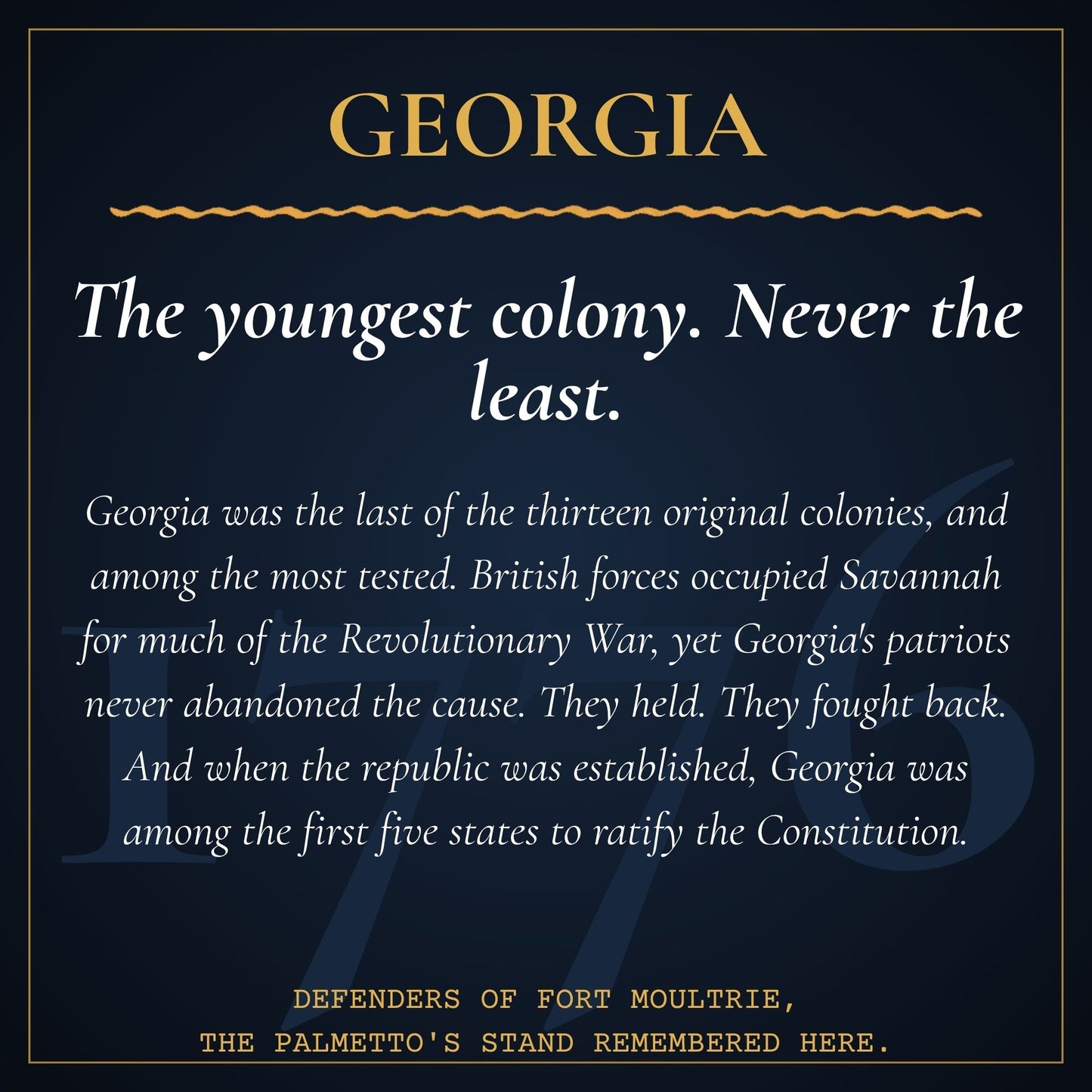 Georgia 250th Anniversary Canvas