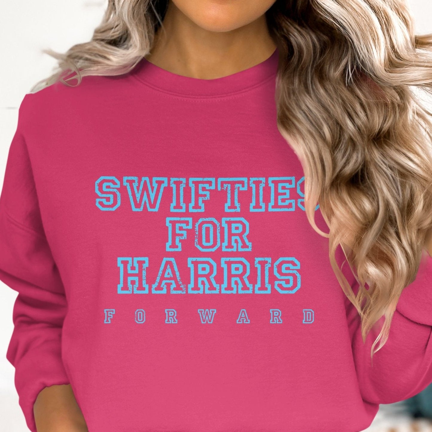 Swifties For Harris Sweatshirt Taylor Swift For Kamala Harris Tim Walz 2024 For President Election Campaign Unisex Crewneck