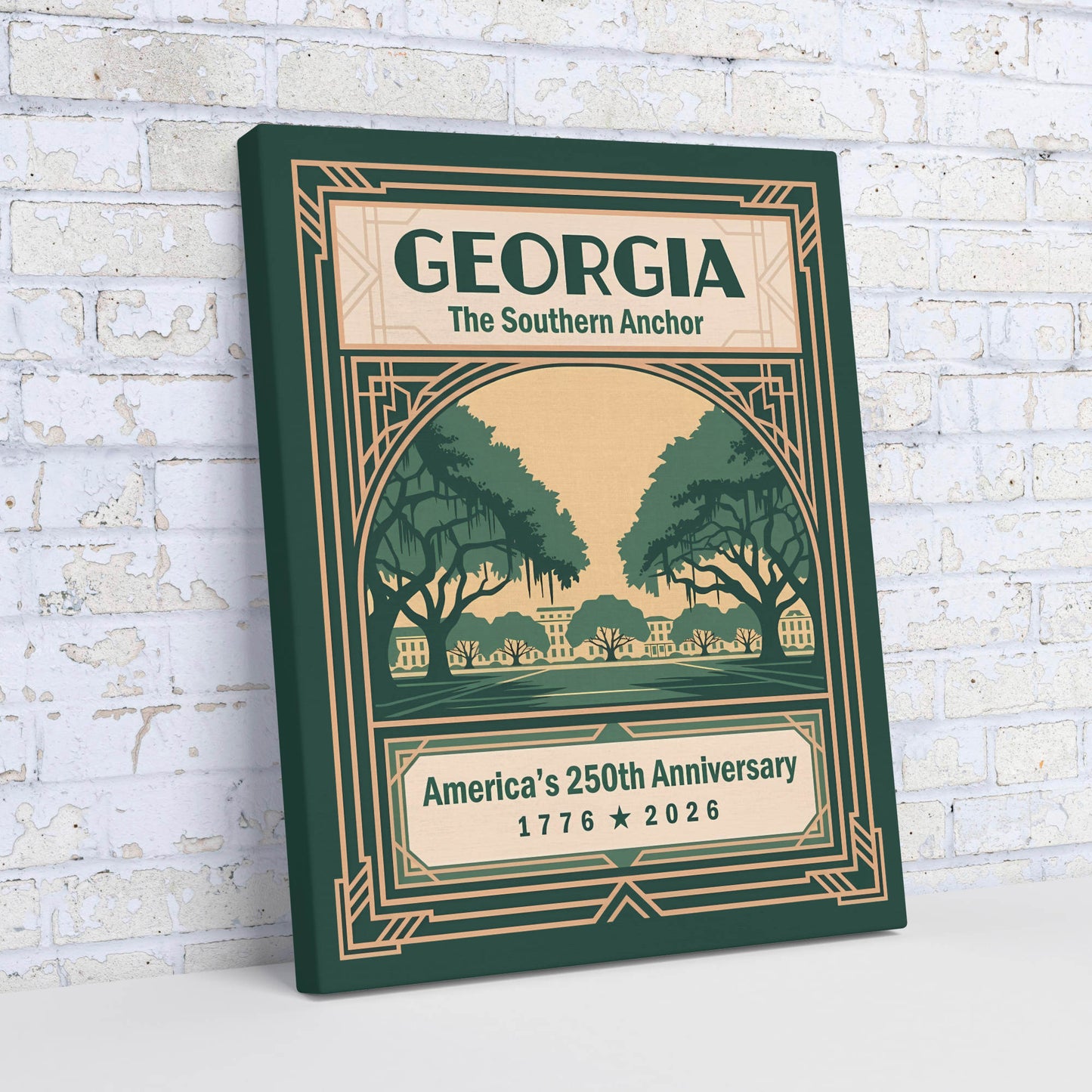 Georgia 250th Anniversary Canvas