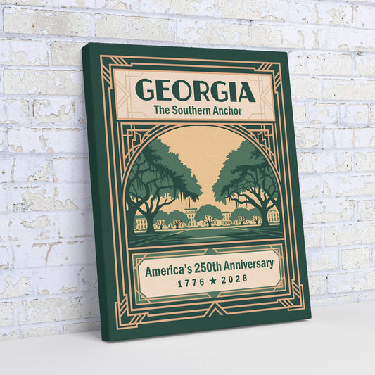Georgia 250th Anniversary Canvas