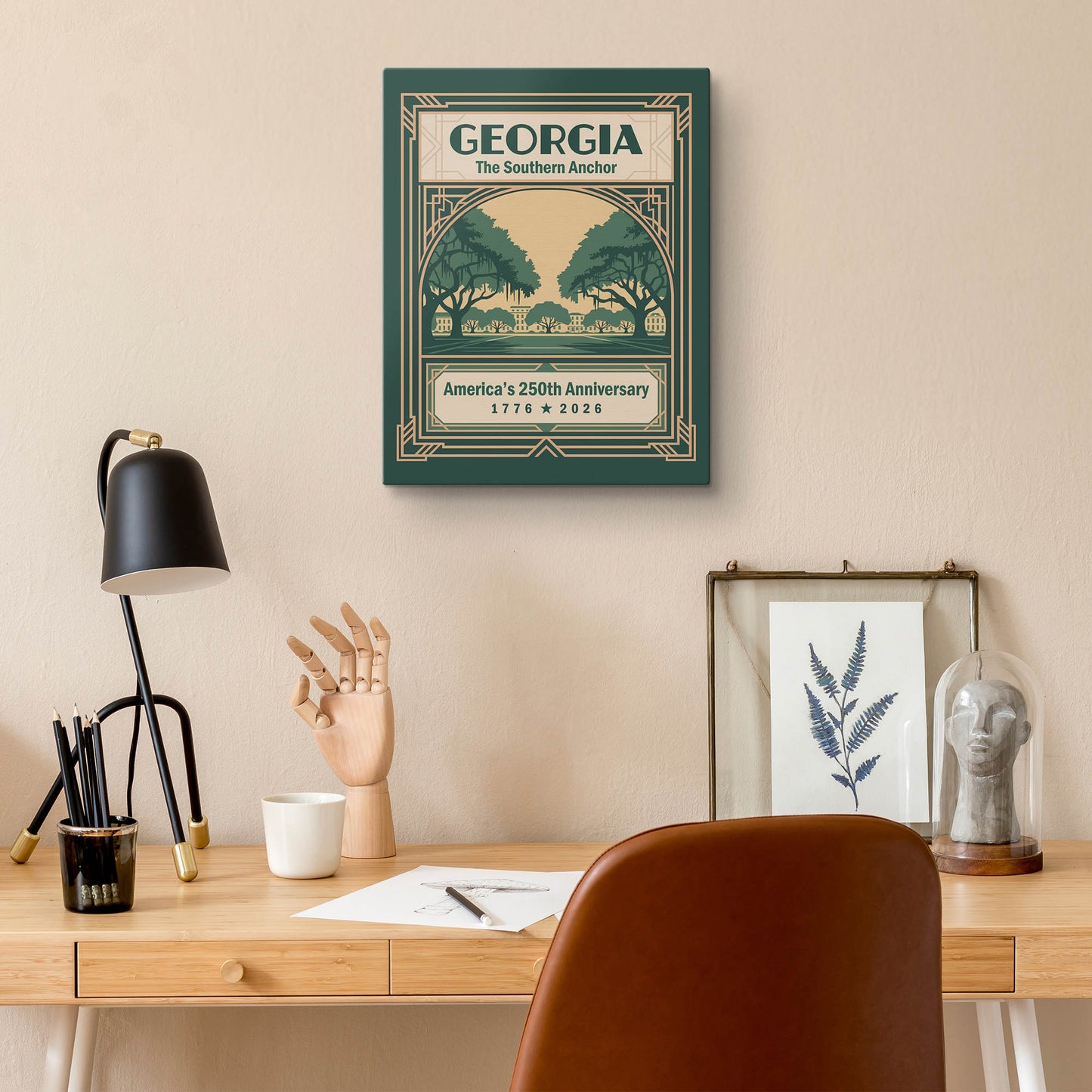 Georgia 250th Anniversary Canvas