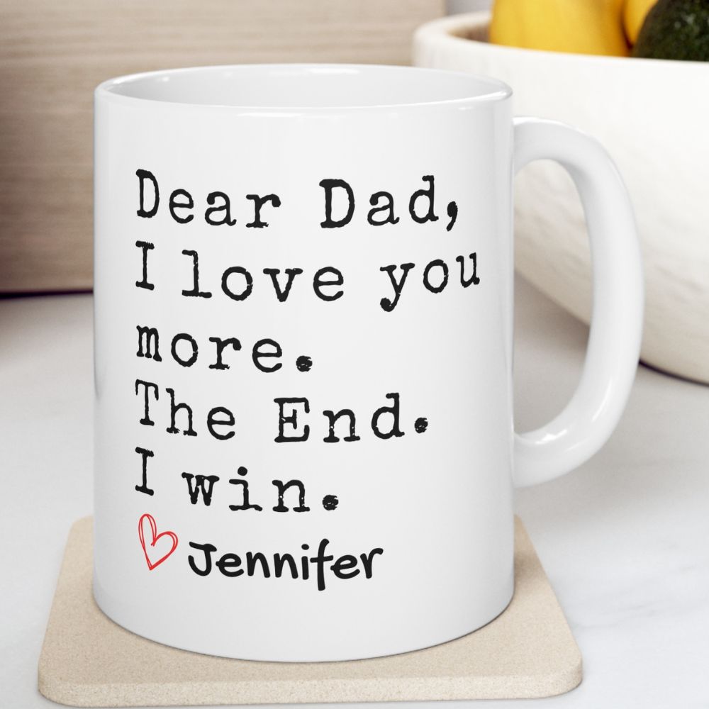 Personalized Dad Mug - Gift for Dad from Son/Daughter. 11oz