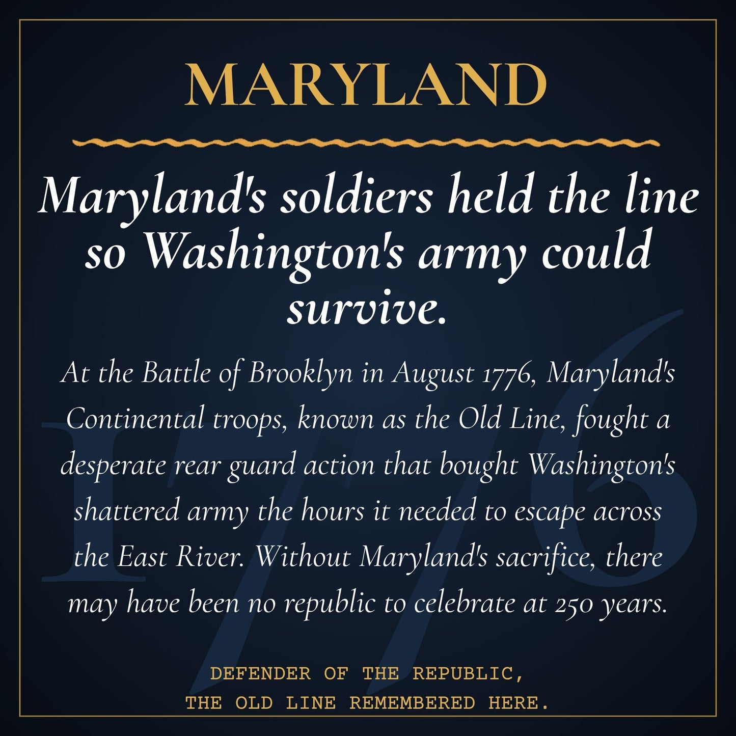 Maryland 250th Anniversary Canvas