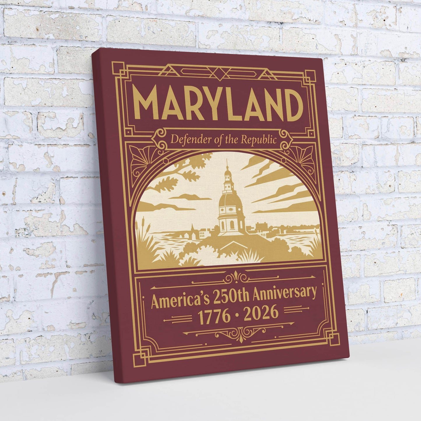 Maryland 250th Anniversary Canvas