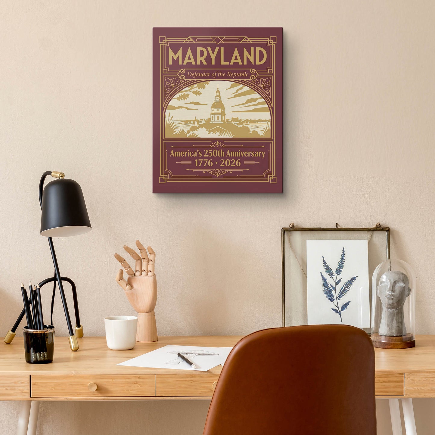 Maryland 250th Anniversary Canvas