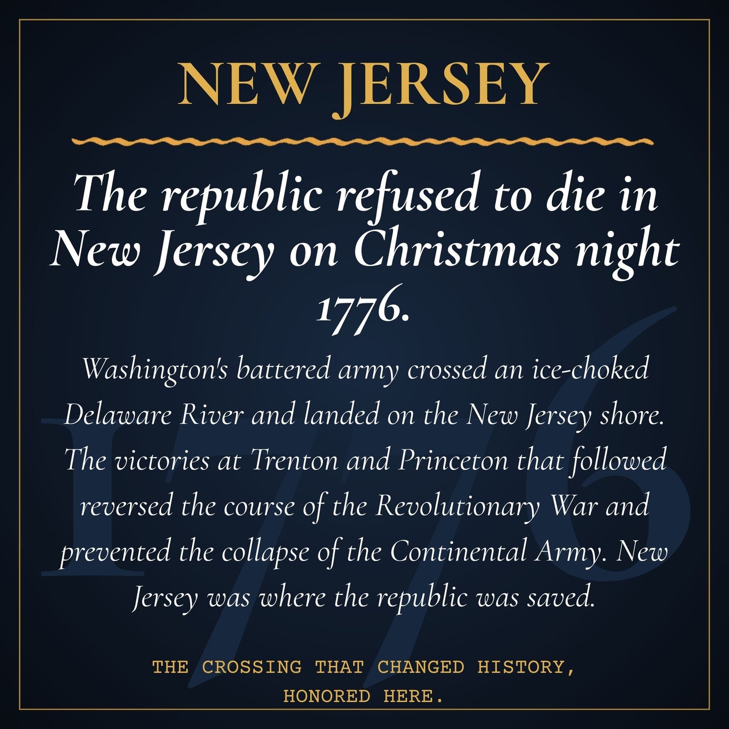 New Jersey 250th Anniversary Canvas