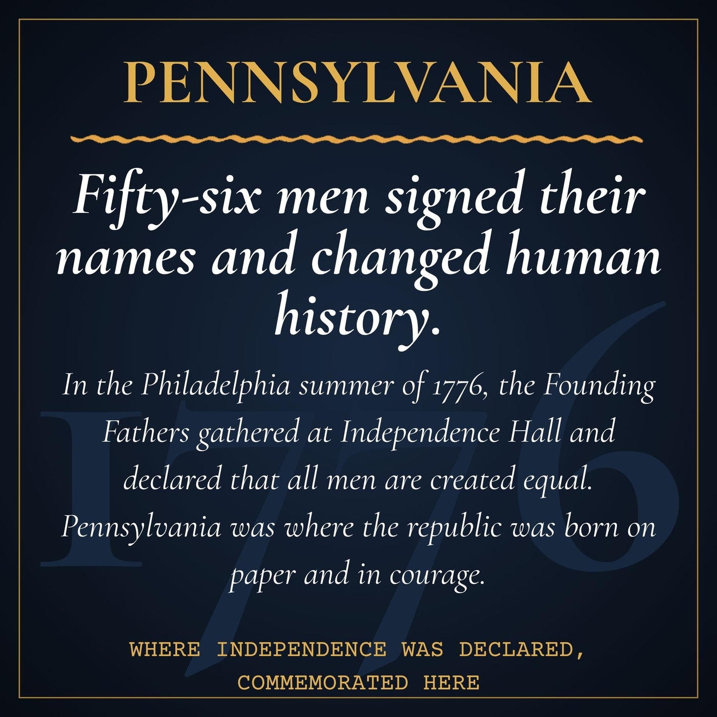 Pennsylvania 250th Anniversary Canvas