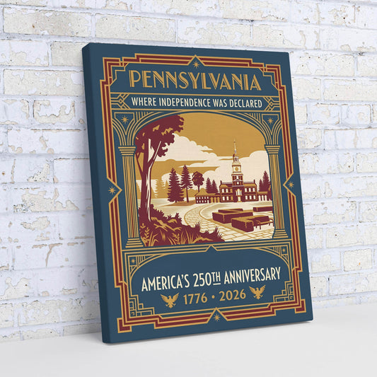 Pennsylvania 250th Anniversary Canvas