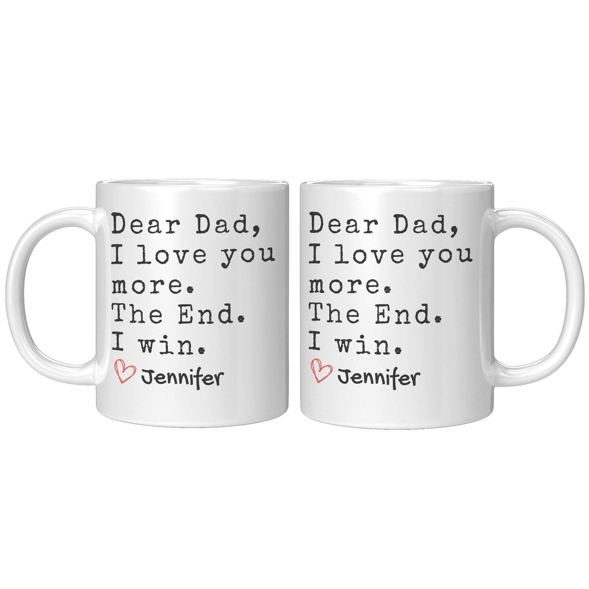 Personalized Dad Mug - Gift for Dad from Son/Daughter. 11oz