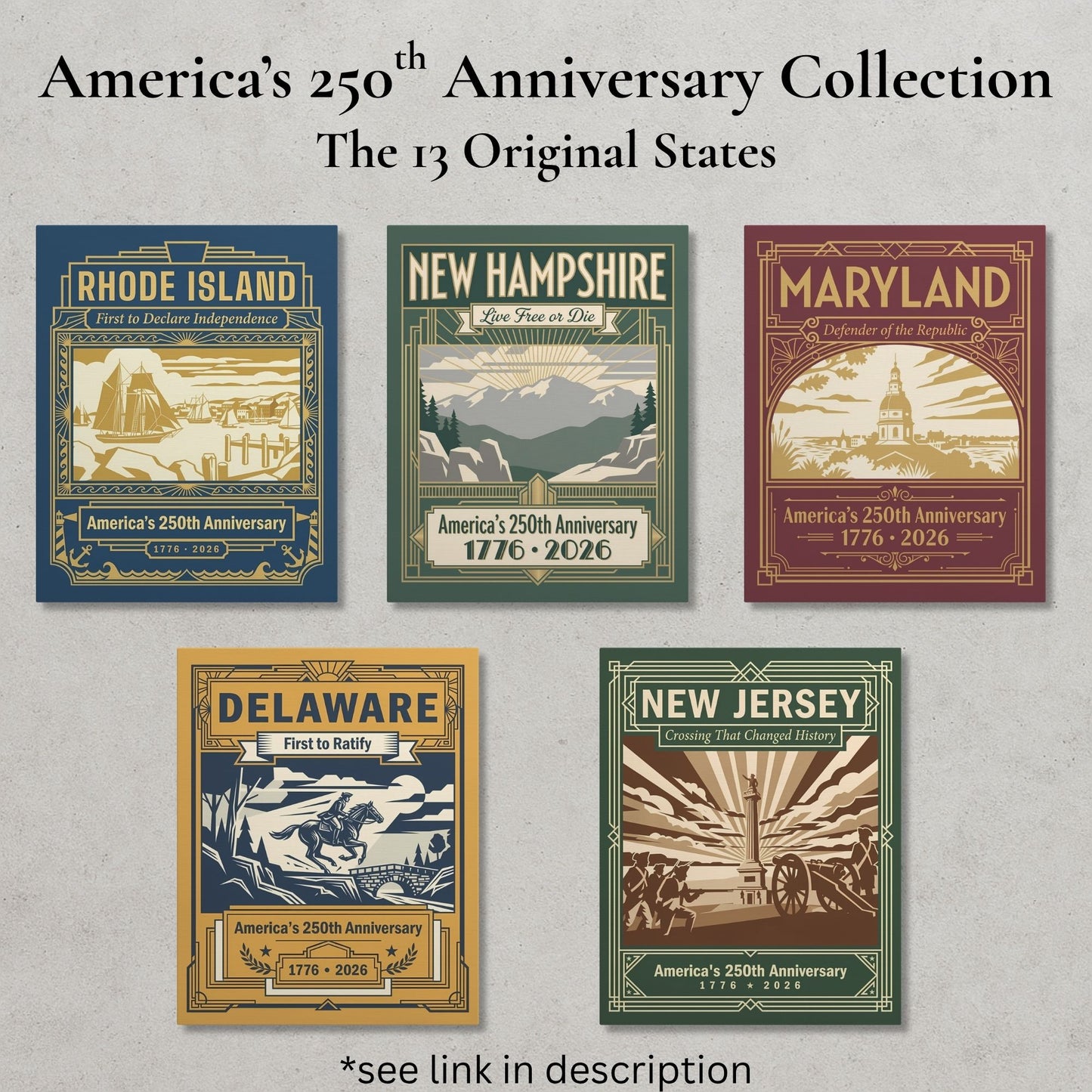 Georgia 250th Anniversary Canvas