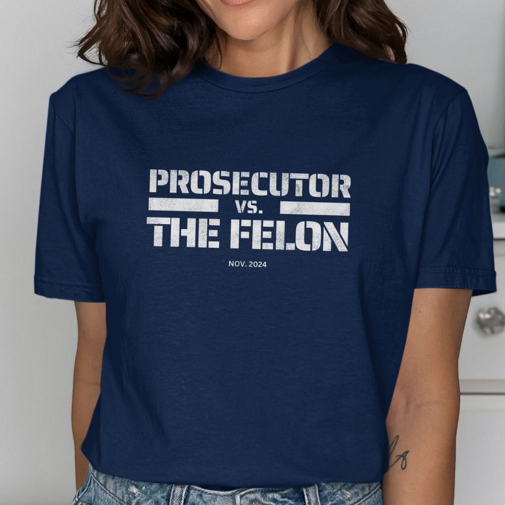 Kamala Harris Prosecutor vs Felon Trump 2024 T-Shirt Madam President