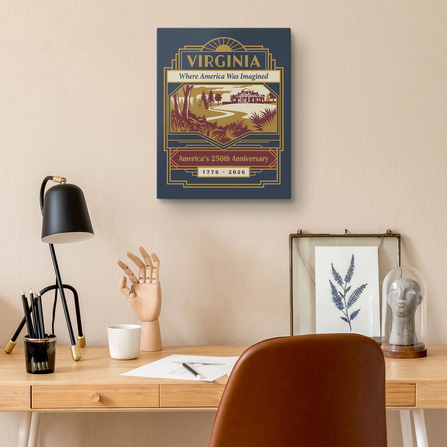 Virginia 250th Anniversary Canvas