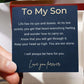 To My Son Bracelet From Mom or Dad | Keep Your Head Up