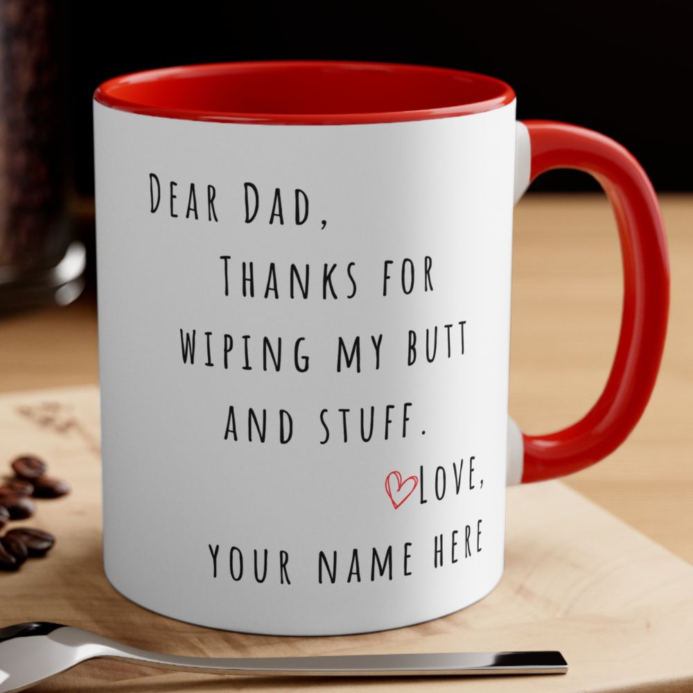 Personalized Dad Mug - Gift for Dad from Son/Daughter. 11oz