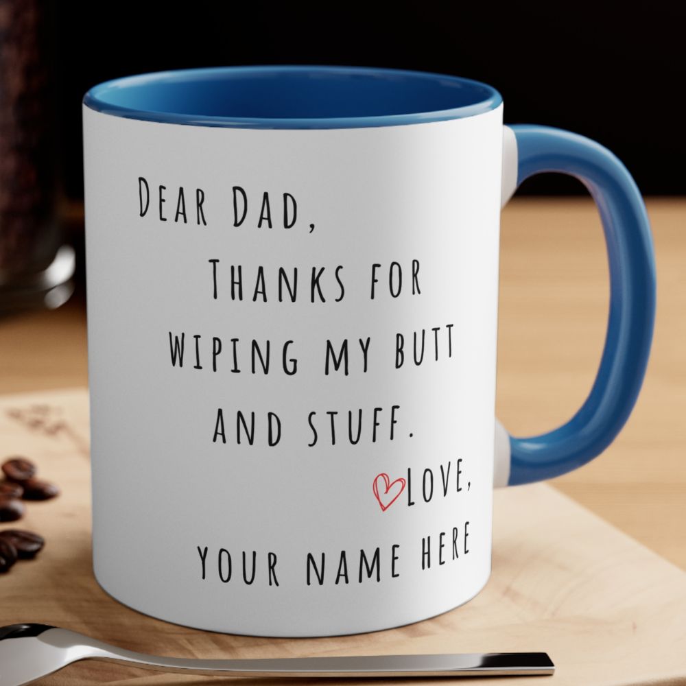 Personalized Dad Mug - Gift for Dad from Son/Daughter. 11oz