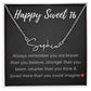 Personalized Sweet 16 Birthday Signature Name Necklace