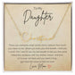 To My Daughter From Mom Personalized Signature Name Necklace