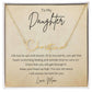 Encouragement Gift To Daughter from Mom-Signature Name Necklace