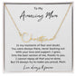 To Amazing Mom Signature Name Necklace