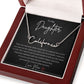 To My Daughter From Mom Personalized Signature Name Necklace