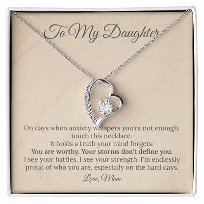 To Daughter "Anxiety Lies" Necklace