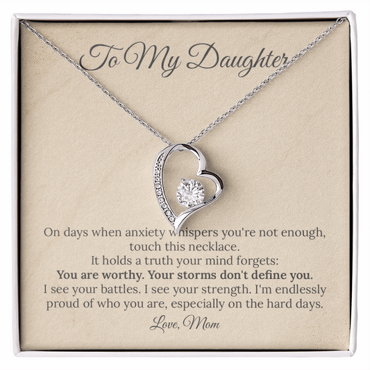 To Daughter "Anxiety Lies" Necklace