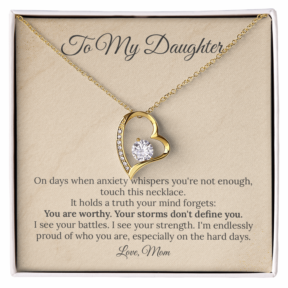 To Daughter "Anxiety Lies" Necklace