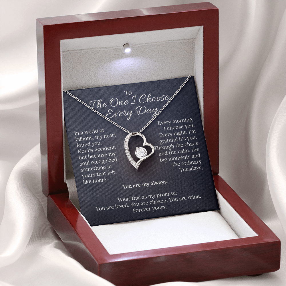 To The One I Choose - Heart Necklace
