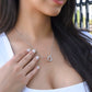 Promise Necklace For Her - Interlocking Hearts