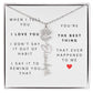 Personalized Flower Name Necklace-You're the Best