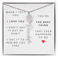 Personalized Flower Name Necklace-You're the Best