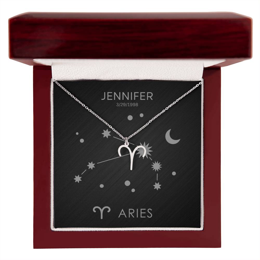 Aries Zodiac Necklace