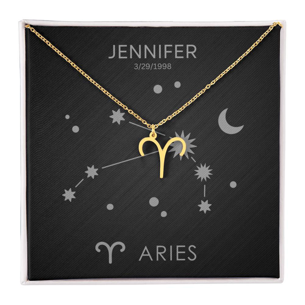 Aries Zodiac Necklace