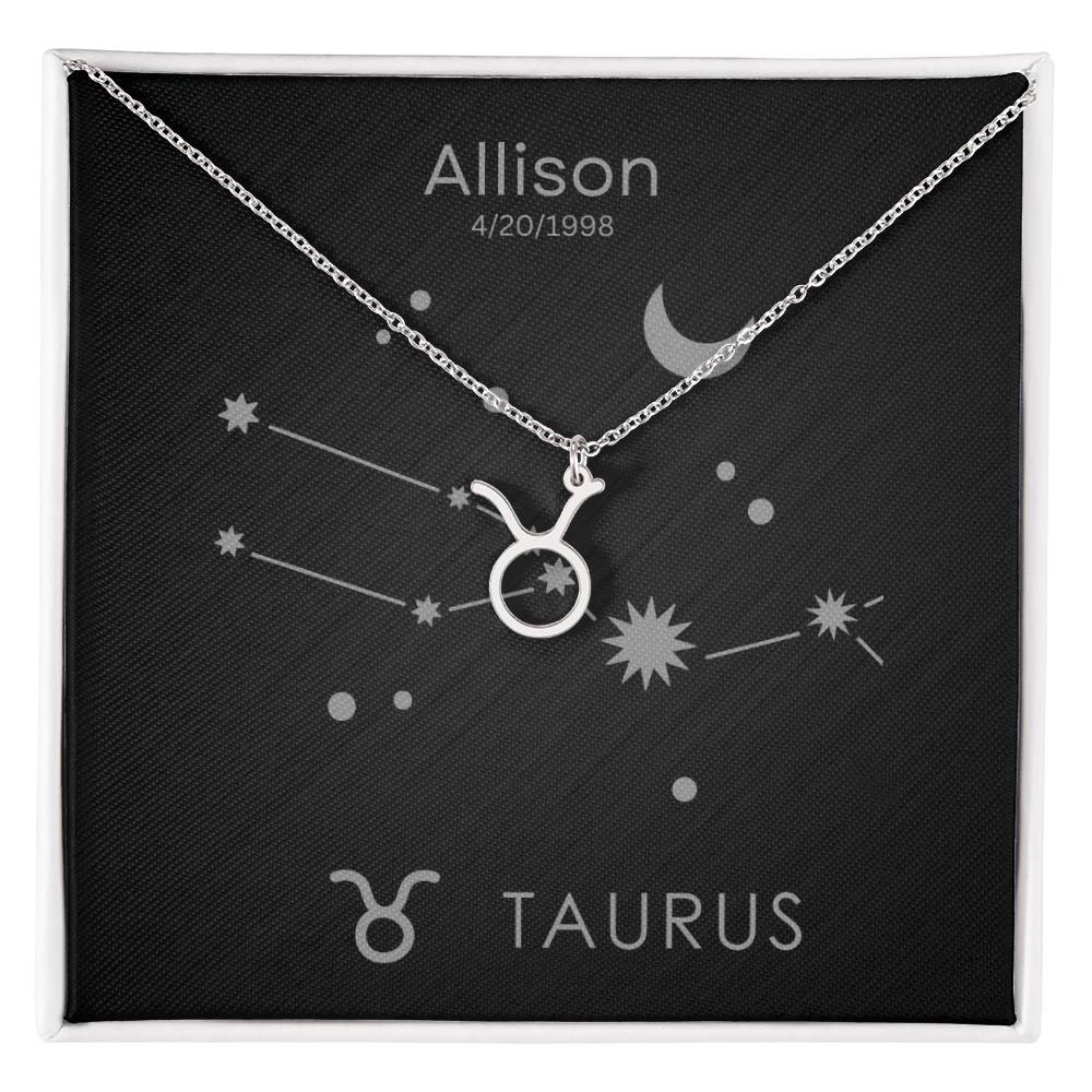 Taurus Zodiac Necklace