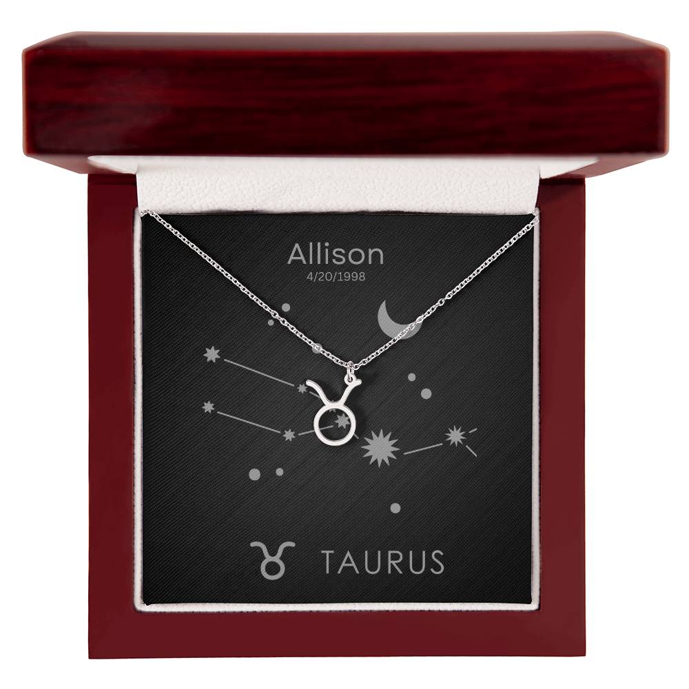 Taurus Zodiac Necklace