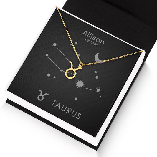 Taurus Zodiac Necklace