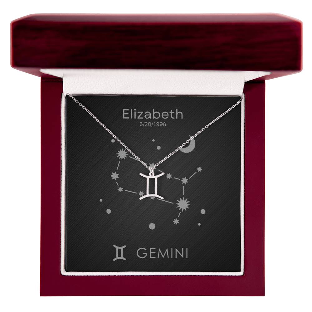 Gemini Zodiac Necklace