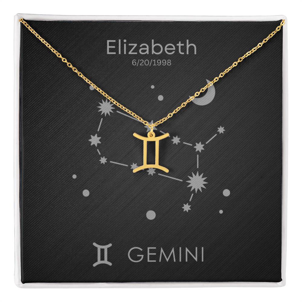 Gemini Zodiac Necklace