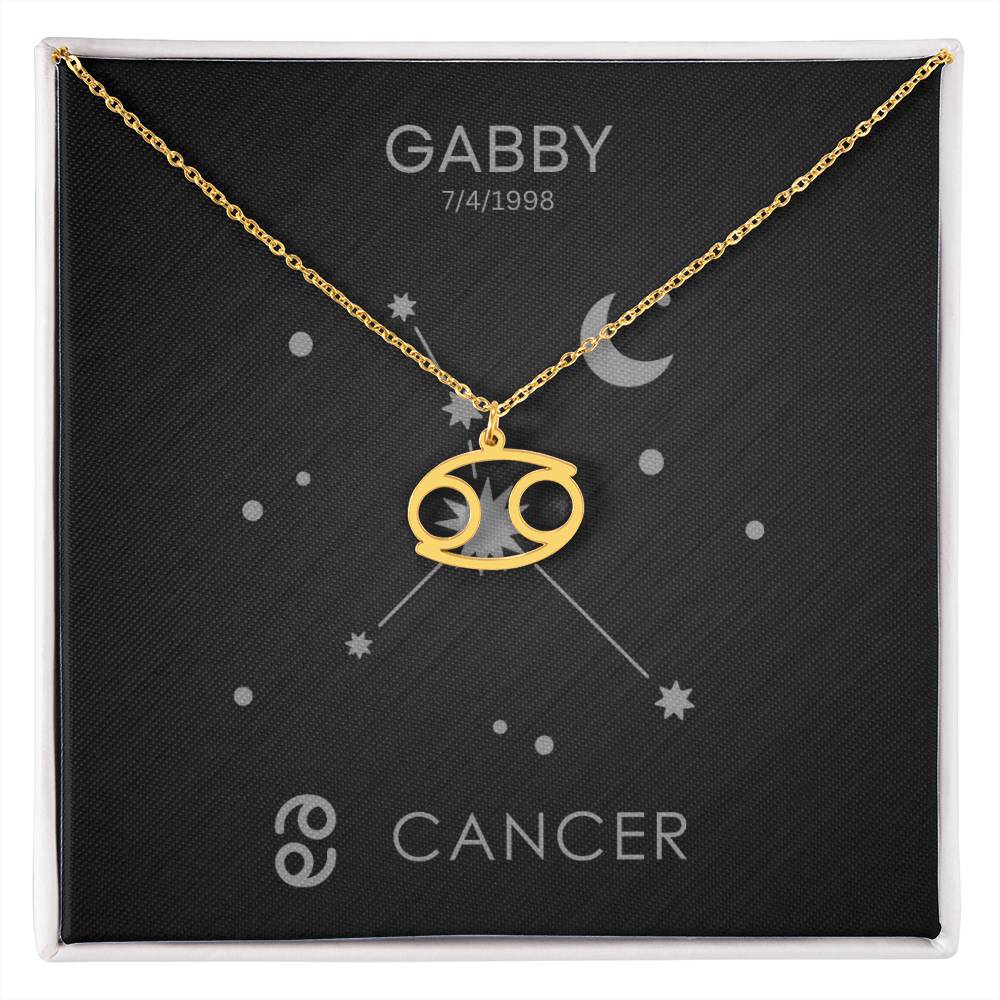 Cancer Zodiac Necklace