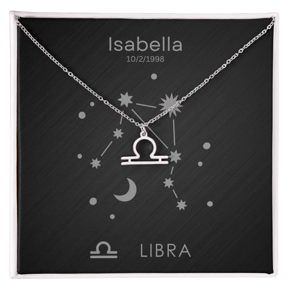 Libra Zodiac Necklace