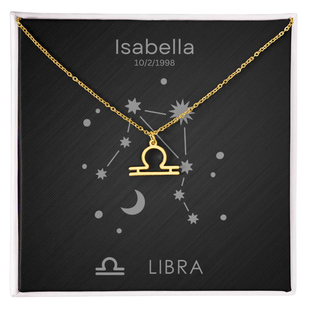 Libra Zodiac Necklace