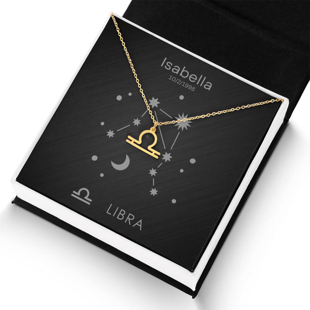 Libra Zodiac Necklace