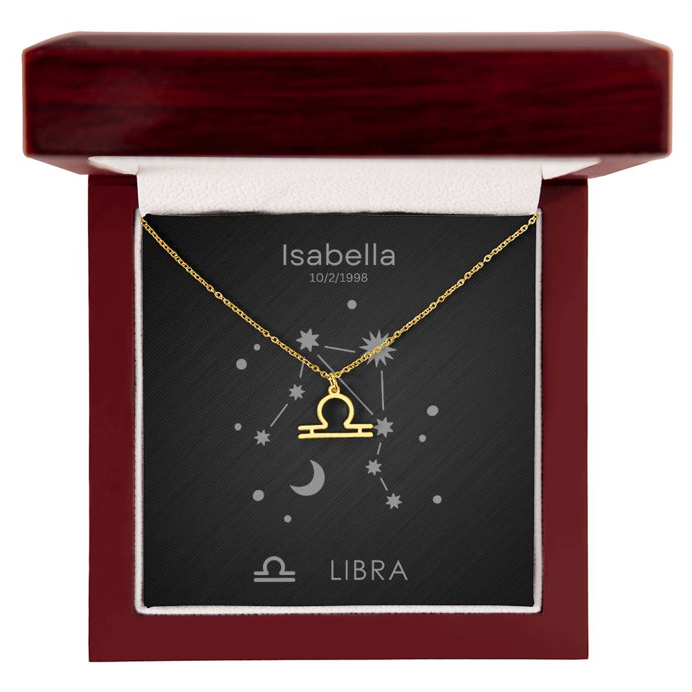 Libra Zodiac Necklace